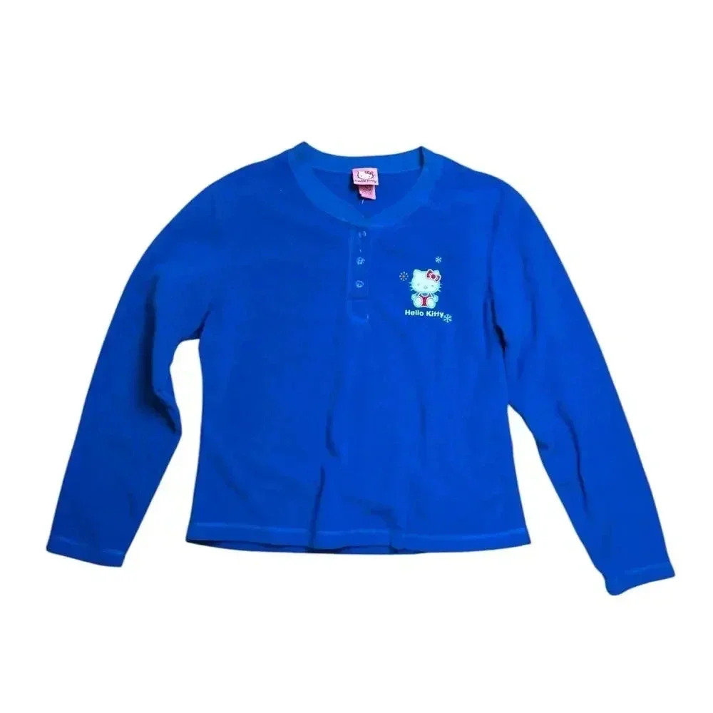 Sanrio Hello Kitty Teen‎ Women's Sweatshirt Blue Medium Warm;Thinner for Comfort